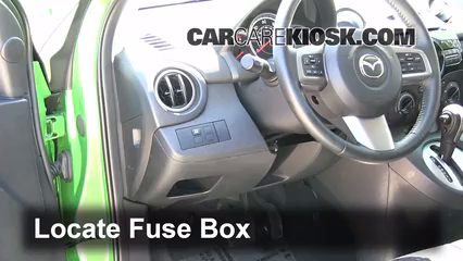 Interior Fuse Box Location: 2011-2014 Mazda 2 - 2012 Mazda ... lincoln mkx fuse box location 